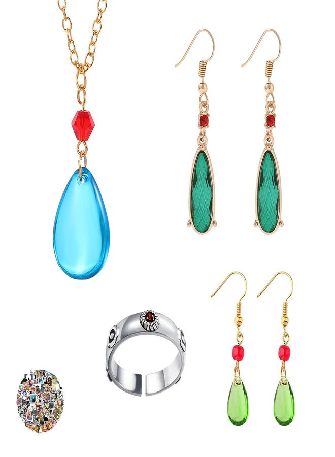 HJYZY Howl's M. Castle Jewelry Set Drop Earrings Anime Cosplay Costume Accessories with Stickers Total 14 Pcs - Image 1