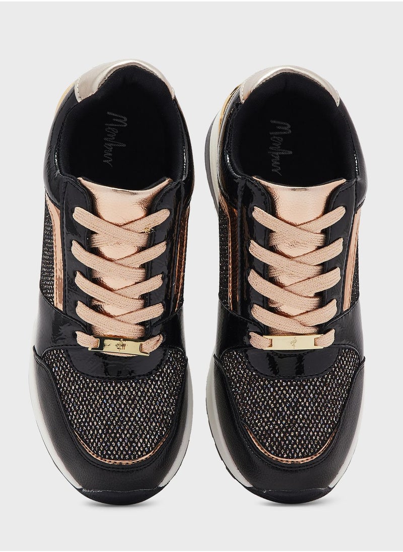 MENBUR Lace Up Low Top Sneakers  - Image 4