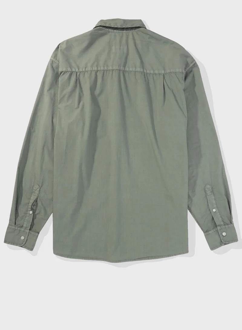 American Eagle Front Pocket Relaxed Fit Shirt