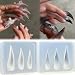 MABKJLF Halloween 3D Nail Molds Silicone MABKJLF Handmade Acrylic Nail Tips Templates 3 Sizes Curved Thickened Stiletto Eagle Claw Cat Dragon Molds Claw Nail Mold Reusable DIY Decoration - Image 2