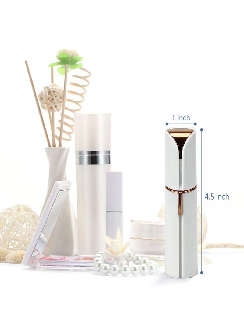 Electric Facial Hair Remover, Women’s Portable Facial Hair Trimmer, Best Painless Flawless Hair Remover for Women Bikini Area, Peach Fuzz, Upper Lip - Image 2