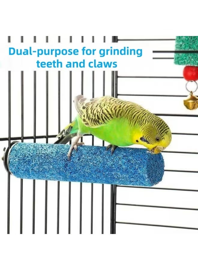 Birdcage Stands - 3-Piece Set of Parrot Perches for Birds – Includes 14cm, 20cm, 25cm Sizes – Random Colors, Durable Sanded Surface with Solid Wood Core, Ideal for Beak & Claw Maintenance - Image 5