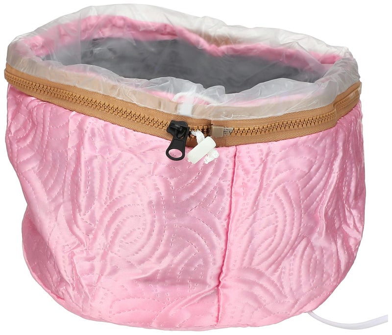 Other Hair steamer cap beauty steamer nourishing hat hair thermal treatment cap with 3 mode temperature control, pink - Image 2