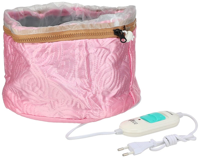 Other Hair steamer cap beauty steamer nourishing hat hair thermal treatment cap with 3 mode temperature control, pink - Image 1