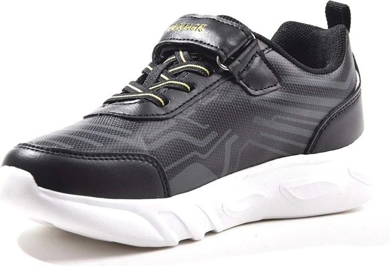 LUMBERJACK Micra 3pr Black-Yellow Kids Sneakers  - Image 3