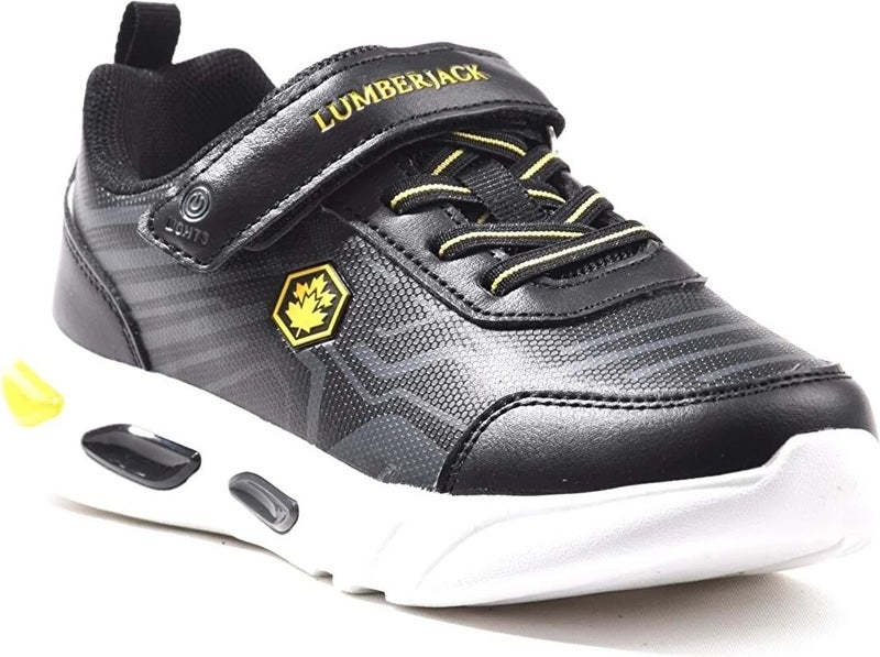 LUMBERJACK Micra 3pr Black-Yellow Kids Sneakers  - Image 2