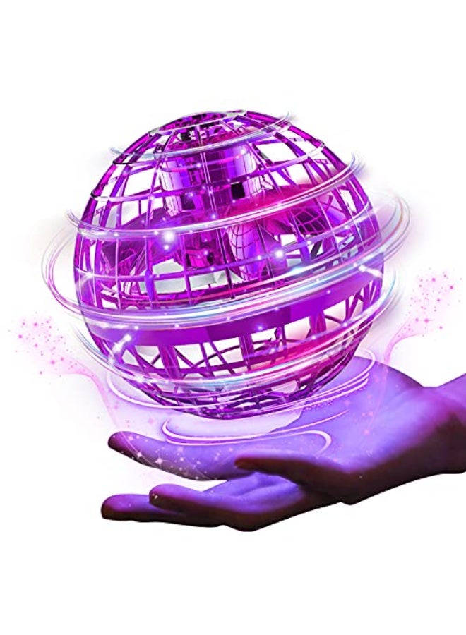 Hamzone Flying Ball Toy, Hand Controlled Boomerang Spinner, Hover Orb Mini Drone with RGB LED Lights, 360° Magic Globe Shape, Indoor & Outdoor Toy for Kids & Adults, Cool Gift for Boys & Girls (Ages 6+) - Image 1