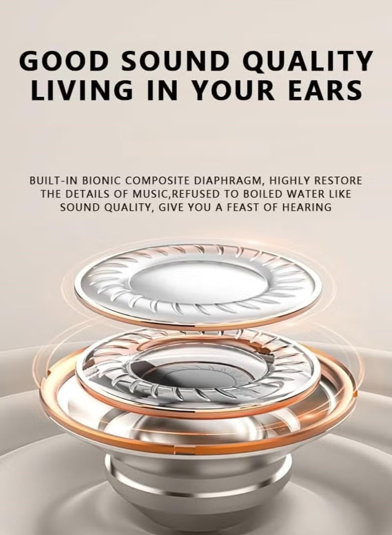 Active Noise Cancelling Sleep True Wireless Earbuds, Invisible, Comfortable, Soundproof, Bluetooth 5.3, Suitable for Sleeping, Side Sleepers, Driving, Cycling, Studying, High-Fidelity Sound Quality, Skin-Friendly Silicone Material for a Comfortable Fit (Pink) - Image 5