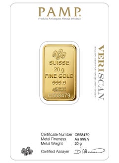 PAMP Pamp Suisse Queen Fortuna 20g Gold Bar 24KT - 20 Grams  - Image 2