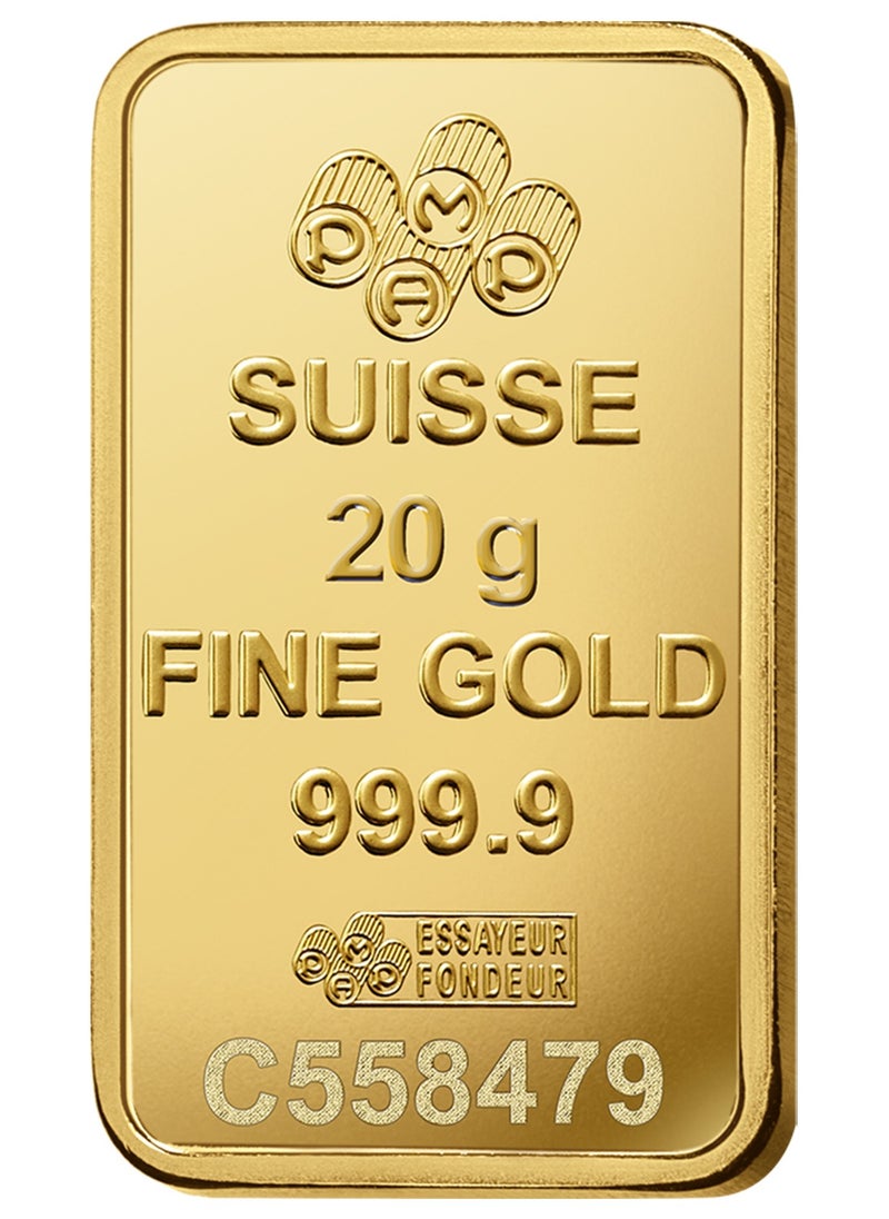 PAMP - Pamp Suisse Queen Fortuna 20g Gold Bar 24KT - 20 Grams - Image 1