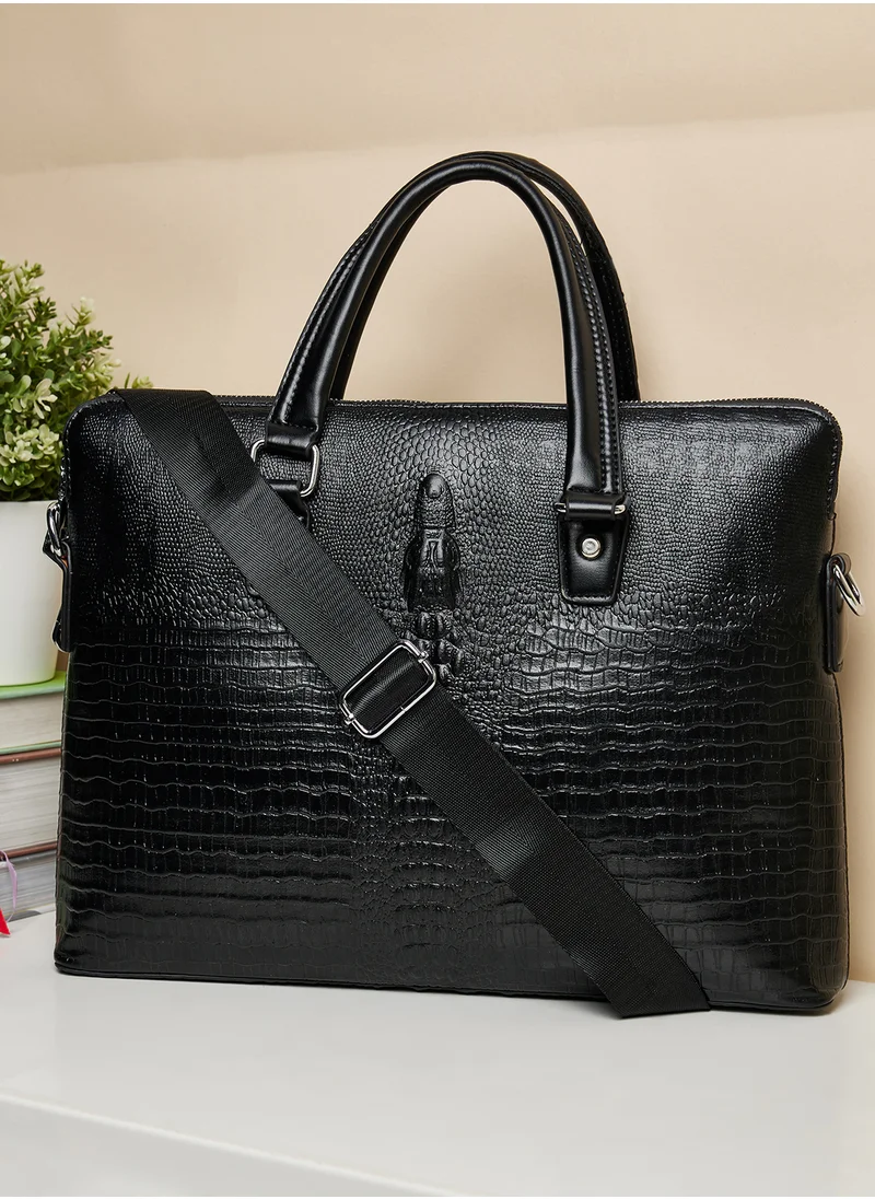 روبرت وود Croc Texture Laptop Bag