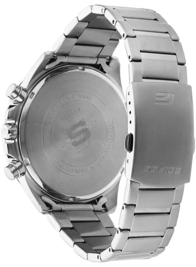 Casio Edifice Men's Watch - EFV-620D-2AVUDF Blue Dial, Silver Band - Image 4