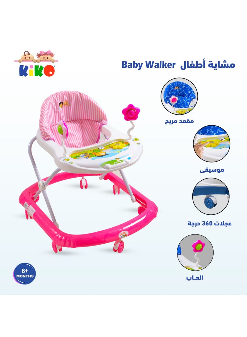 Kiko Baby Walker With Toys - Pink - Image 2