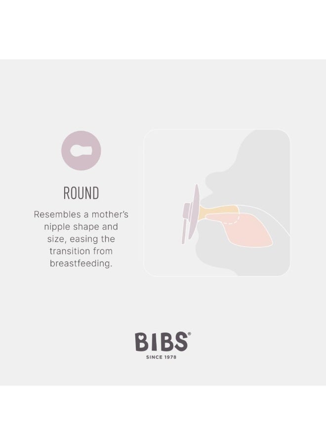 BIBS Pacifiers | Natural Rubber Baby Pacifier | Set of 2 BPA-Free Soothers | Made in Denmark | Cloud Night | Size 0-6 Months - Image 5