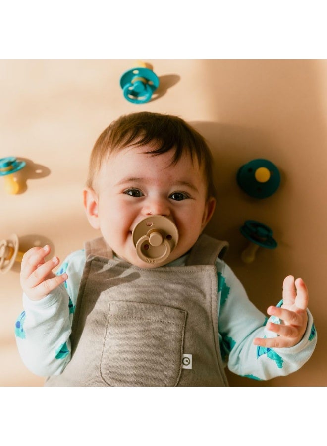 BIBS Pacifiers | Natural Rubber Baby Pacifier | Set of 2 BPA-Free Soothers | Made in Denmark | Cloud Night | Size 0-6 Months - Image 3