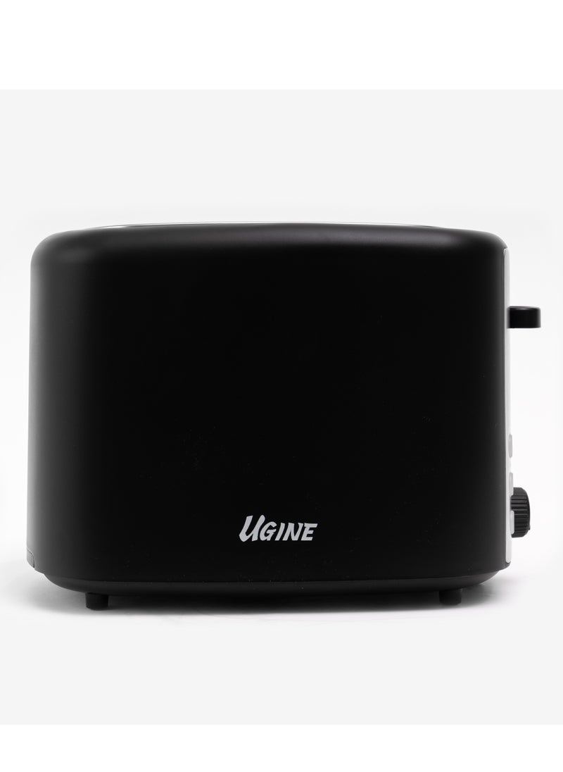 UGINE Ugine Toaster, 2 Slices, 6 Toasting Levels,  Black - USAT2S  - Image 4