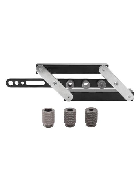 Hole Punch Locator Self Centering Doweling Jig Adjustable Drilling Guide Template DIY Woodworking Tool Kit
