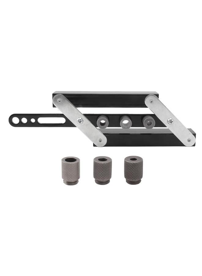 Thoraya Hole Punch Locator Self Centering Doweling Jig Adjustable Drilling Guide Template DIY Woodworking Tool Kit  - Image 1