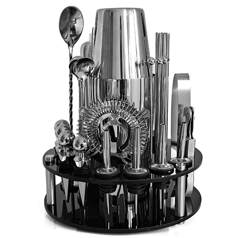 30pcs Bar Cocktail Set Boston Shaker Drink Making Kit Stainless Mixer Making Gift - Image 1