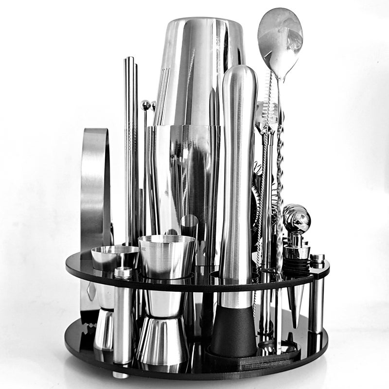 30pcs Bar Cocktail Set Boston Shaker Drink Making Kit Stainless Mixer Making Gift - Image 2