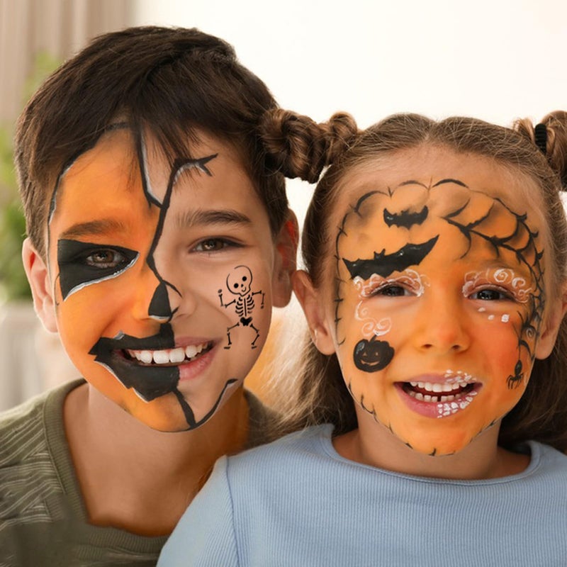 CODOHI 50 Pcs Face Paint Stencils, Body Facial Painting Templates, Diverse Designs for Makeup, Halloween, Party Art Painting - Image 3