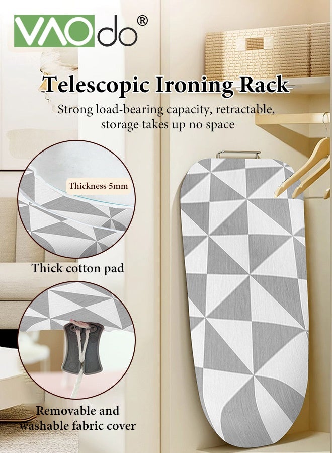 VAOdo Tabletop Ironing Board with Ironing Board, Small Iron Board with Removable Heat Resistant Cover and 100% Cotton Cover, Mini Ironing Board with 7mm Thickened Needle Cotton Layer for Home, Laundry Rooms, Dorms, Travel Use - Image 3