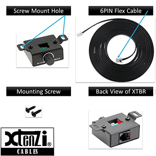 Xtenzi Amplifier Remote Bass Level Control Volume Knob XTBR25 Compatible with Alpine RUX-Knob2 Amp. - Image 3