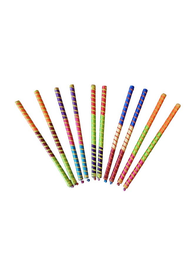SHOPOBUDDY Dandiya Sticks Tricolor for Garba Dance/Dandiya Nights (5) - Image 2