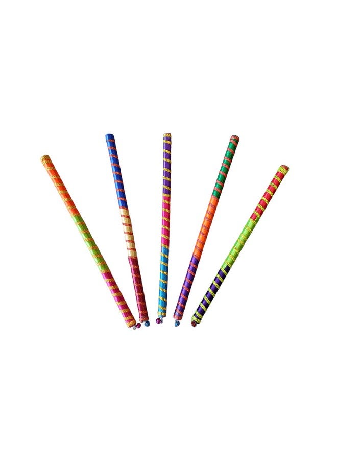SHOPOBUDDY Dandiya Sticks Tricolor for Garba Dance/Dandiya Nights (5) - Image 5