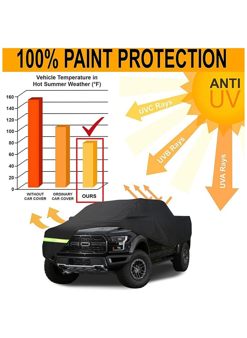 Cool Baby COOLBABY Waterproof Car Covers All Weather Car Covers for Ford F150 F250 F350 Raptor Full Car Cover with Lock Universal Fit Truck  - Image 3