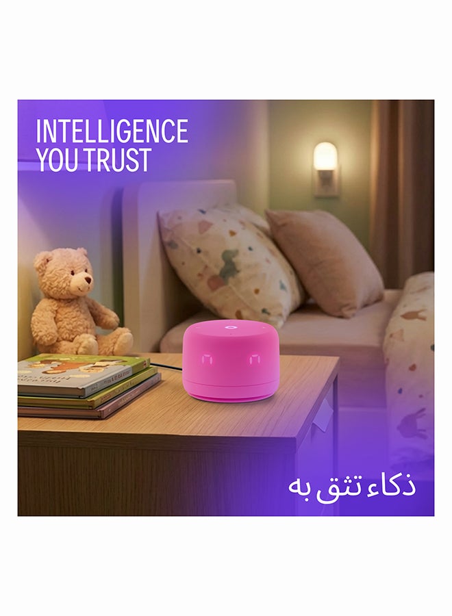 Yasmina Yango Yasmina Lite Total Pink Special Edition 26, Smart Speaker with YangoAI, Arabic & English, Music, Stories, Educational Games & Study Support pink - Image 3