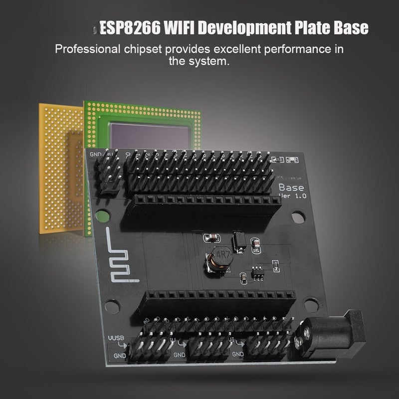 NodeMcu Lua Black Metal ESP8266 WIFI Development Plate Base Expander Board Base - Image 4