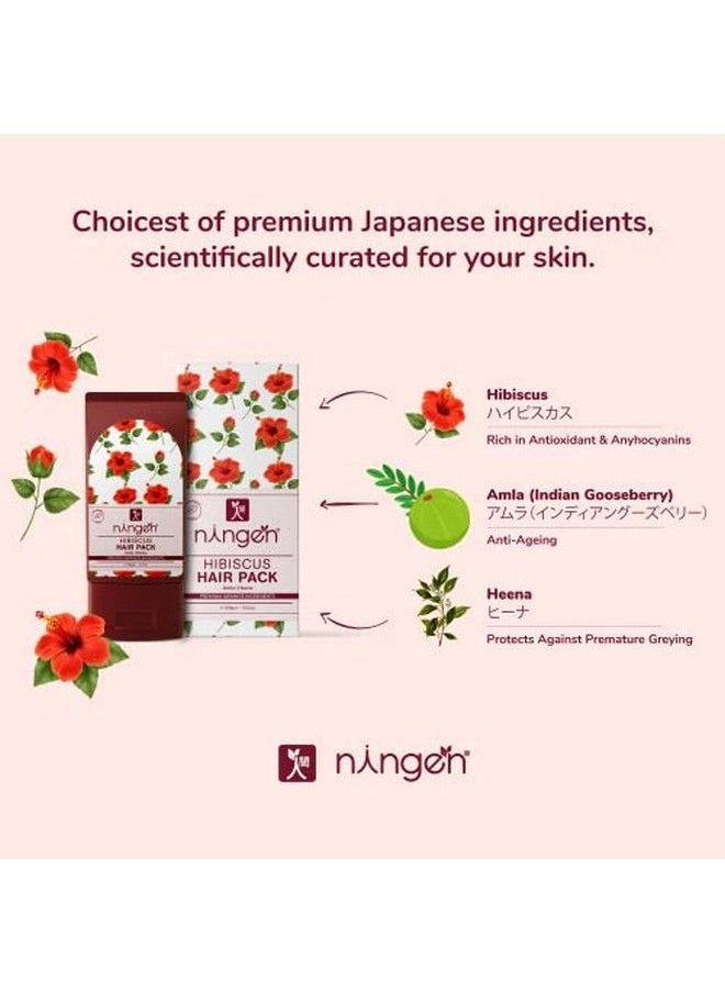 ningen - Hibiscus Hair Pack I Goodness Of Amla And Heena Extracts I Dermatologically Tested Paraben Free I Removes Dandruff And Prevents Greying I 100Gbrown - Image 1