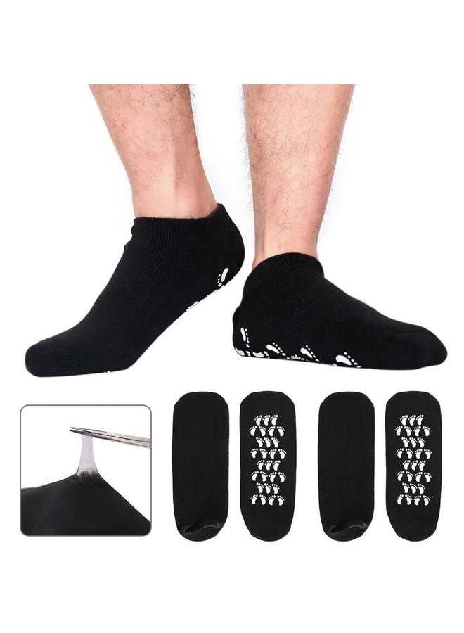 Codream Codream Large Men's Moisturizing Gel Socks Men's Feet Care Ultimate Treatment for Dry Cracked Rough Skin on Feet Pack of 2 Pairs Black US Men 10-15 - Image 1