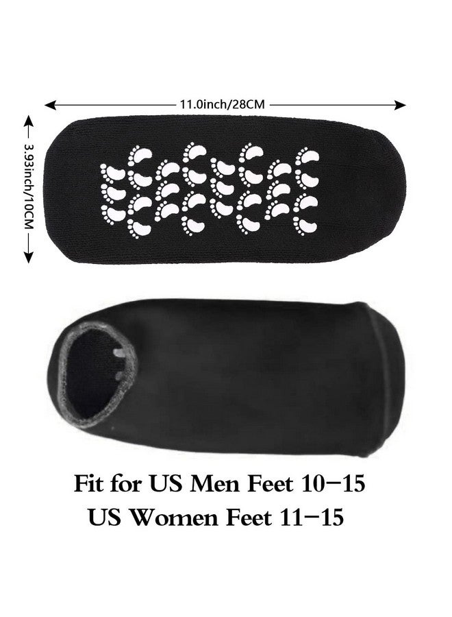 Codream Codream Large Men's Moisturizing Gel Socks Men's Feet Care Ultimate Treatment for Dry Cracked Rough Skin on Feet Pack of 2 Pairs Black US Men 10-15 - Image 5