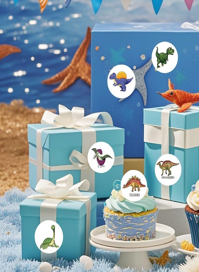 YYaaloa 500pcs 1.5inch Dinosaur Stickers Teacher Reward Stickers Self-Adhesive Incentive Stickers for Birthday Party Decor DIY Wedding School Teachers (Dinosaur B) - Image 4