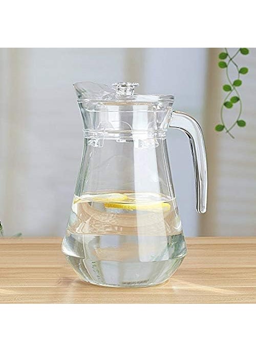 Clicktribe Clicktribe Glass Water Pitcher 13L Capacity with Plastic Lid Clear  - Image 4