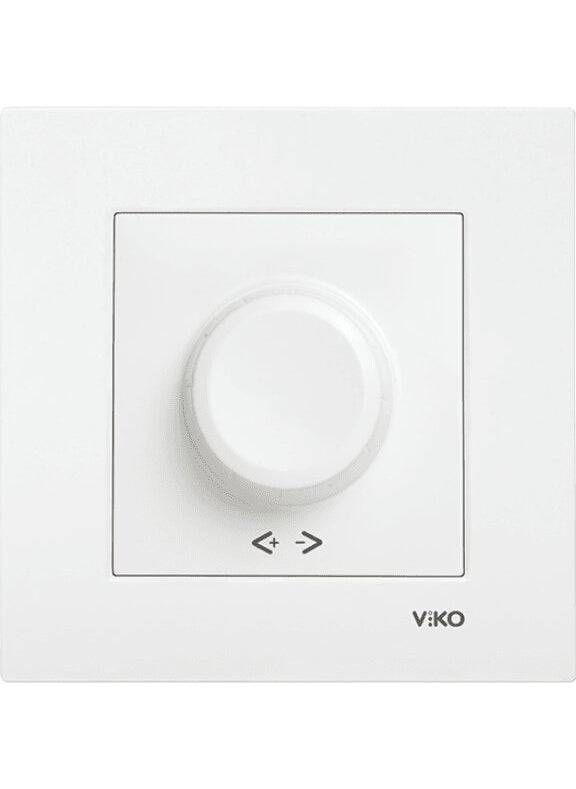 Viko Karre Rotary Dimmer R 40-600W White (Frame Included) 90967047 (2 Pcs)  - Image 3