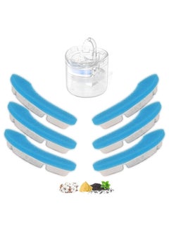 GNAFOTU Cat Water Fountain Filter Replacement Upgrade Cat Fountain Filter Arc-Shaped Safe Washable Animal Water Fountain Filters with 4 Filtration System, for HAPUP Dog Kitty Spout Cat Fountain  - Image 1