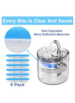 GNAFOTU Cat Water Fountain Filter Replacement Upgrade Cat Fountain Filter Arc-Shaped Safe Washable Animal Water Fountain Filters with 4 Filtration System, for HAPUP Dog Kitty Spout Cat Fountain  - Image 2