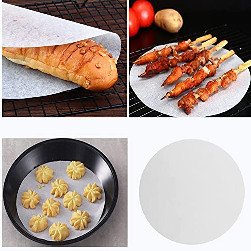 Transun Moo 200 Pcs 8 Inches Parchment Rounds Precut Parchment Circles Baking Paper Liners for Oven, Pans, Air Fryer - Image 5