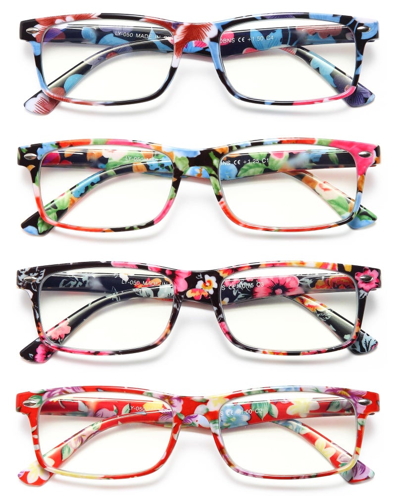 YTDBNS Reading Glasses for Women, Stylish Blue Light Blocking Readers, Ladies Eyeglasses, Fashion Computer Eye Glasses - Image 1