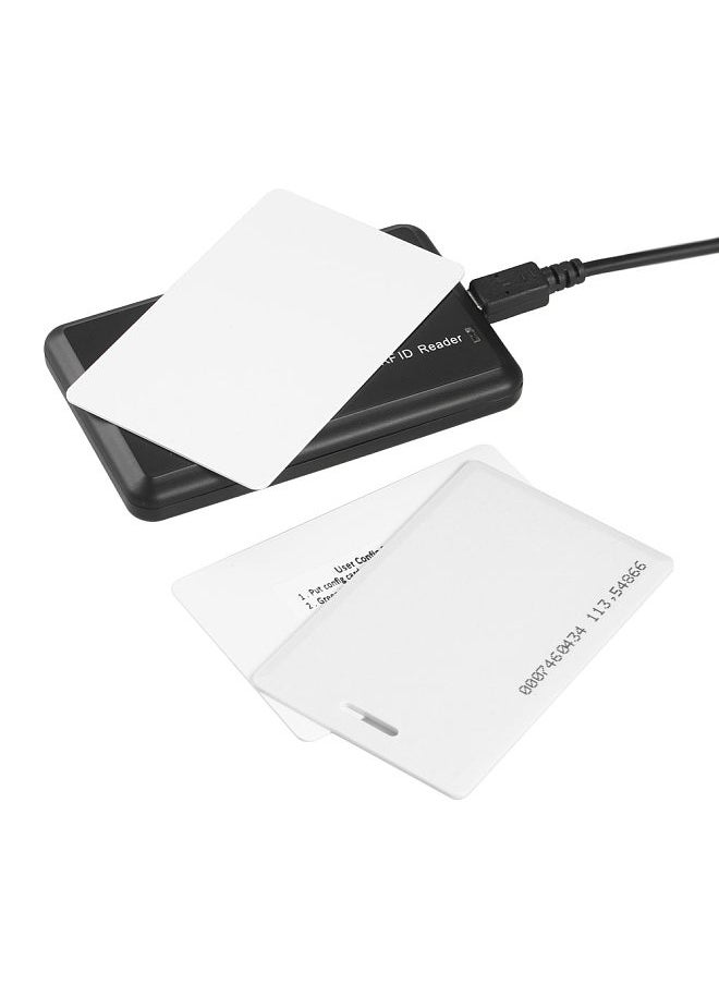 Generic - 125KHz & 13.56MHz USB Proximity & Contactless Smart RFID Card Reader Dual Frequency Programmable Desktop Card Reader for MIFARE EM - Image 1