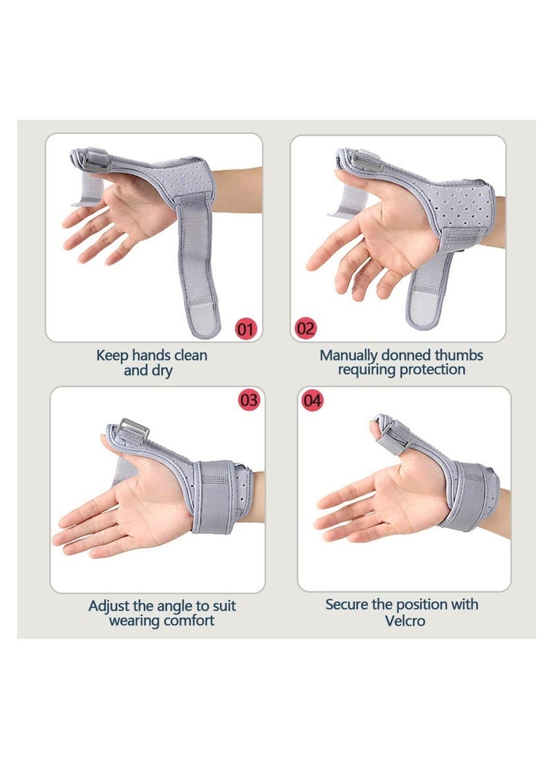 Y&D Thumb Splint Carpal Tunnel Wrist Brace for Women and Men Interchangeable Left Right Hands Providing Day Night Support Suitable Arthritis Tendonitis Sprain Strain  - Image 4