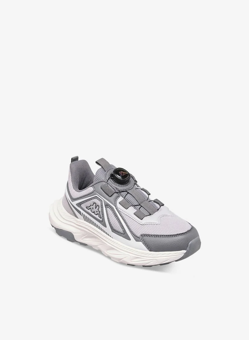 كابا حذاء رياضي للأولاد بطبعة شعار مع إبزيم دوار