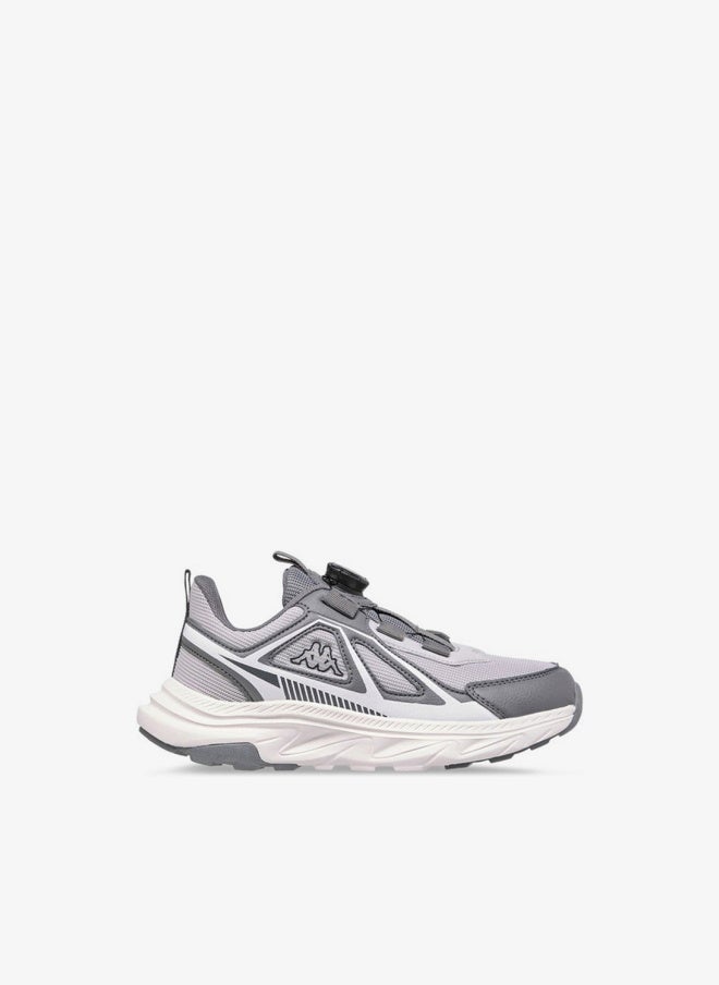 Kappa Boys' Logo Print Sports Shoes with Rotating Buckle Closure - Image 3