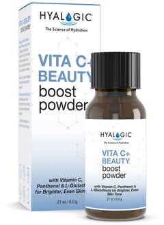 Hyalogic Vita C Beauty Boost Powder 6g - Premium Spa Grade Vitamin C - with Panthenol Pro VIT B5 & Glutathione for Even Skin Tones 0.21oz - pzsku/ZF3B33C9FA0264939EC26Z/45/_/1740202049/669e7772-5360-433d-9b6f-3adc01ef146b