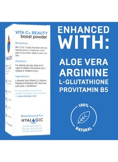 Hyalogic Vita C Beauty Boost Powder 6g - Premium Spa Grade Vitamin C - with Panthenol Pro VIT B5 & Glutathione for Even Skin Tones 0.21oz - pzsku/ZF3B33C9FA0264939EC26Z/45/_/1740202050/32a96493-5b23-4726-8097-6b1cc106d9bf