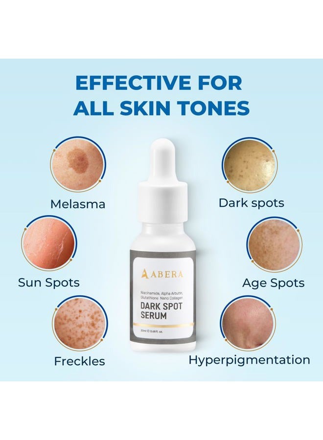 Abera Dark Spot Corrector for Face, Serum for Dark Spot, Melasma & Hyperpigmentation, Boost Moisturization & Pore Minimize, All Skin Types, 0.68 fl Oz - Image 4