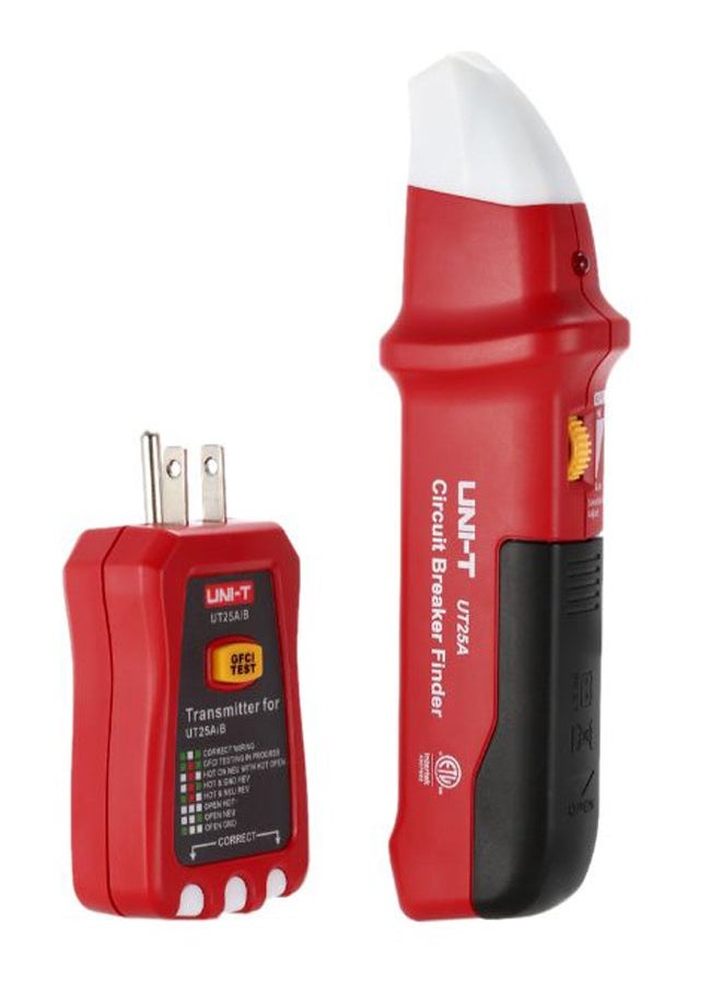 Generic Automatic Circuit Breaker Finder Socket Tester With LED Indicator Red/White  - Image 1